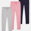 Friboo Basic Girls 3 Pack- Trainingsbroek - Pink, Grey, Dark Blue