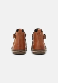 Friboo Leather Booties - Korte Laarzen - Cognac -Friboo 4bd1d8c86c114435a07b873afc26e291