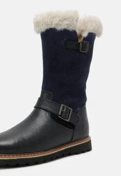 Friboo Leather - Snowboots- Dark Blue -Friboo 81ed21f49212421cbb67d61ee155b327