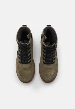 Friboo Leather - Veterboots - Khaki -Friboo ceaaa599a05f4869abd8451200e3b9c4