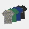 Friboo Unisex 4 Pack- T-Shirt Print - Multi-Coloured